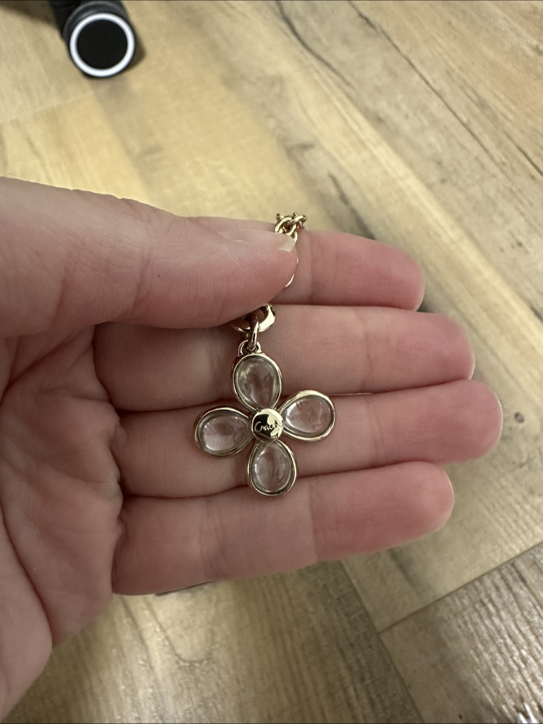 Coach Flower Pendant Necklace - photo 2