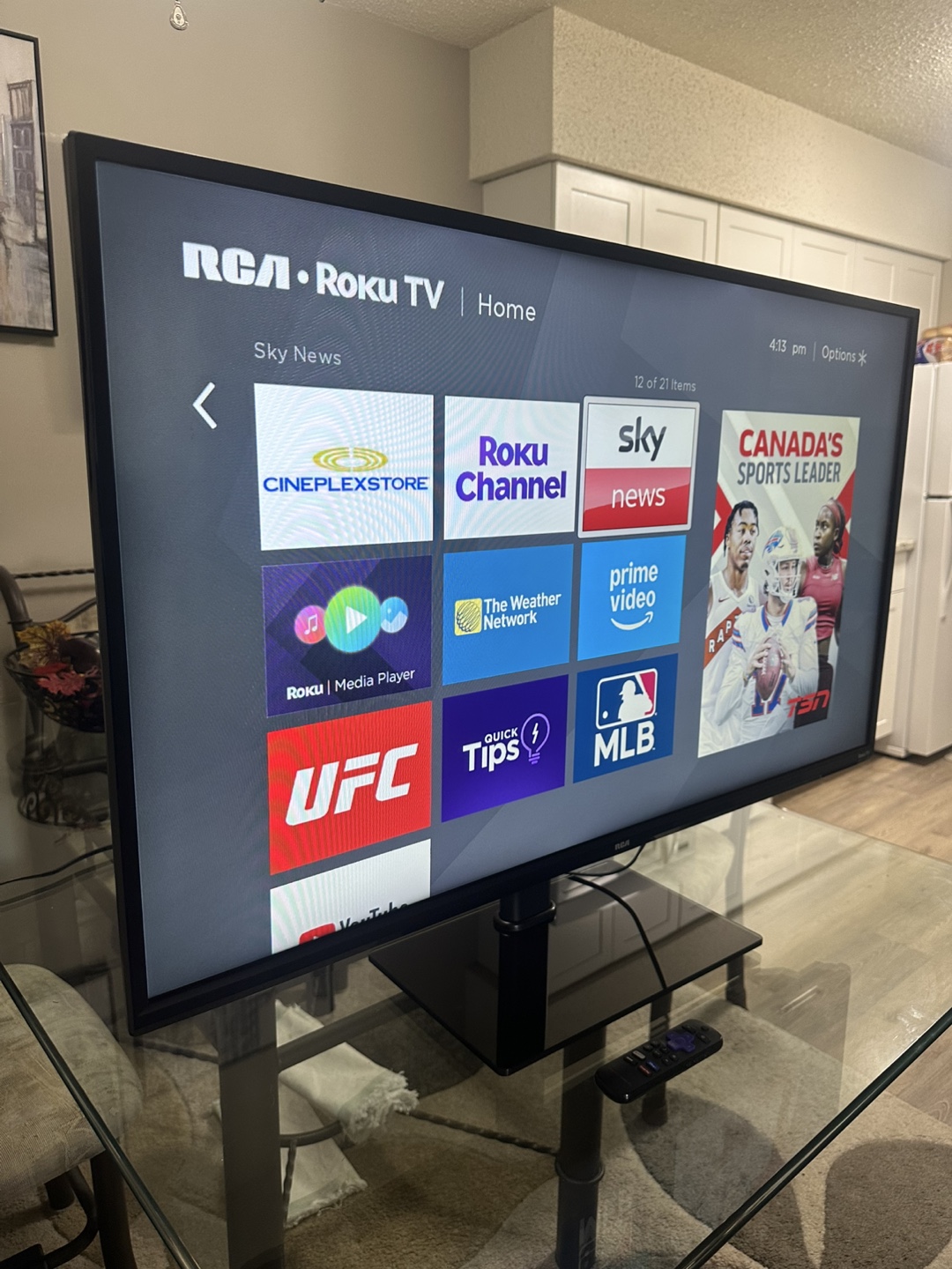 43-Inch Roku Smart TV available in excellent working condition.