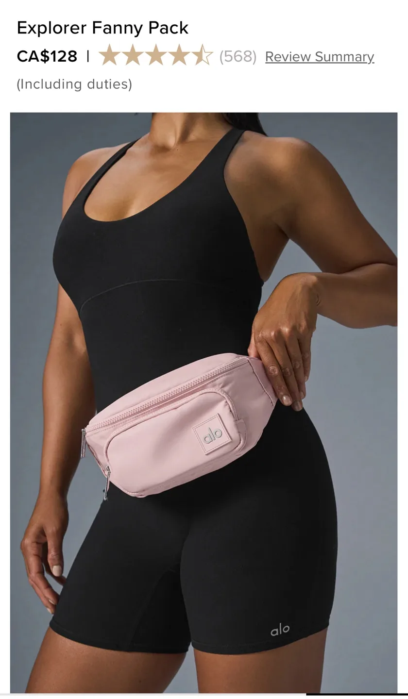 ALO Yoga Explorer Fanny Pack - Pink image indicator(4)