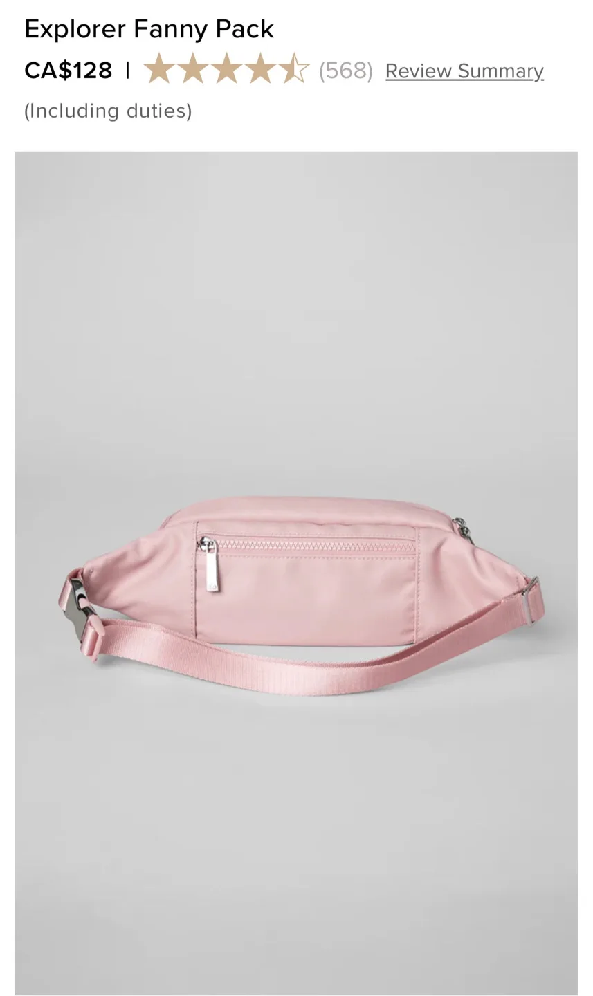 ALO Yoga Explorer Fanny Pack - Pink image indicator(3)