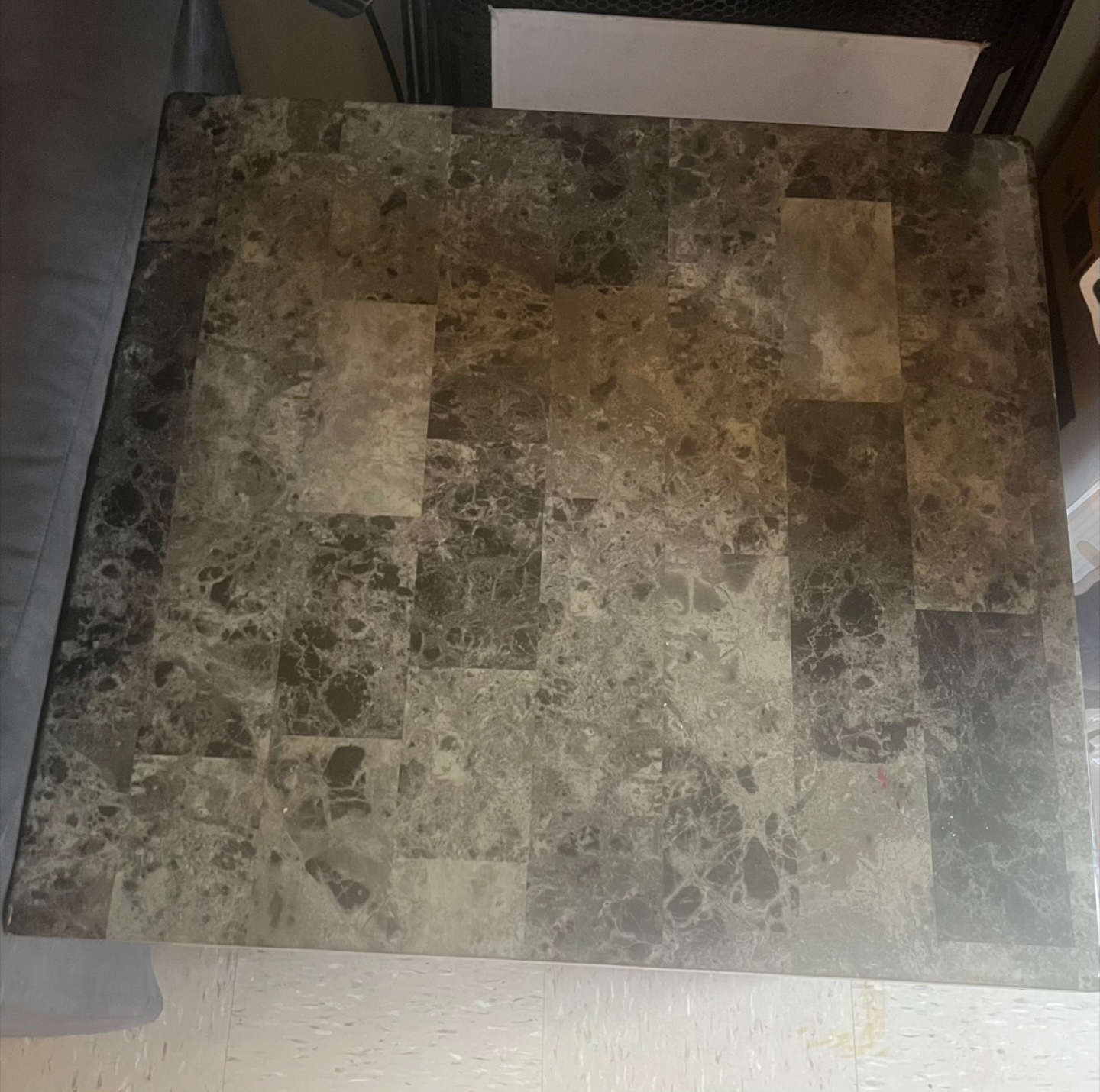 Marble Pattern End Table