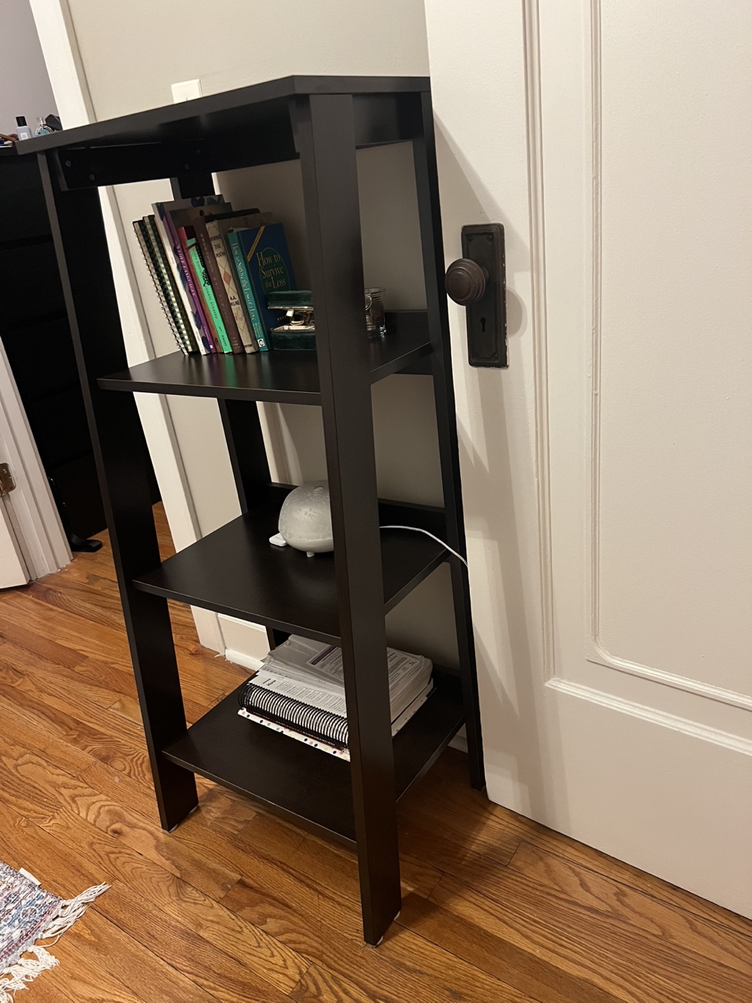 4-Tier Dark Brown Bookshelf