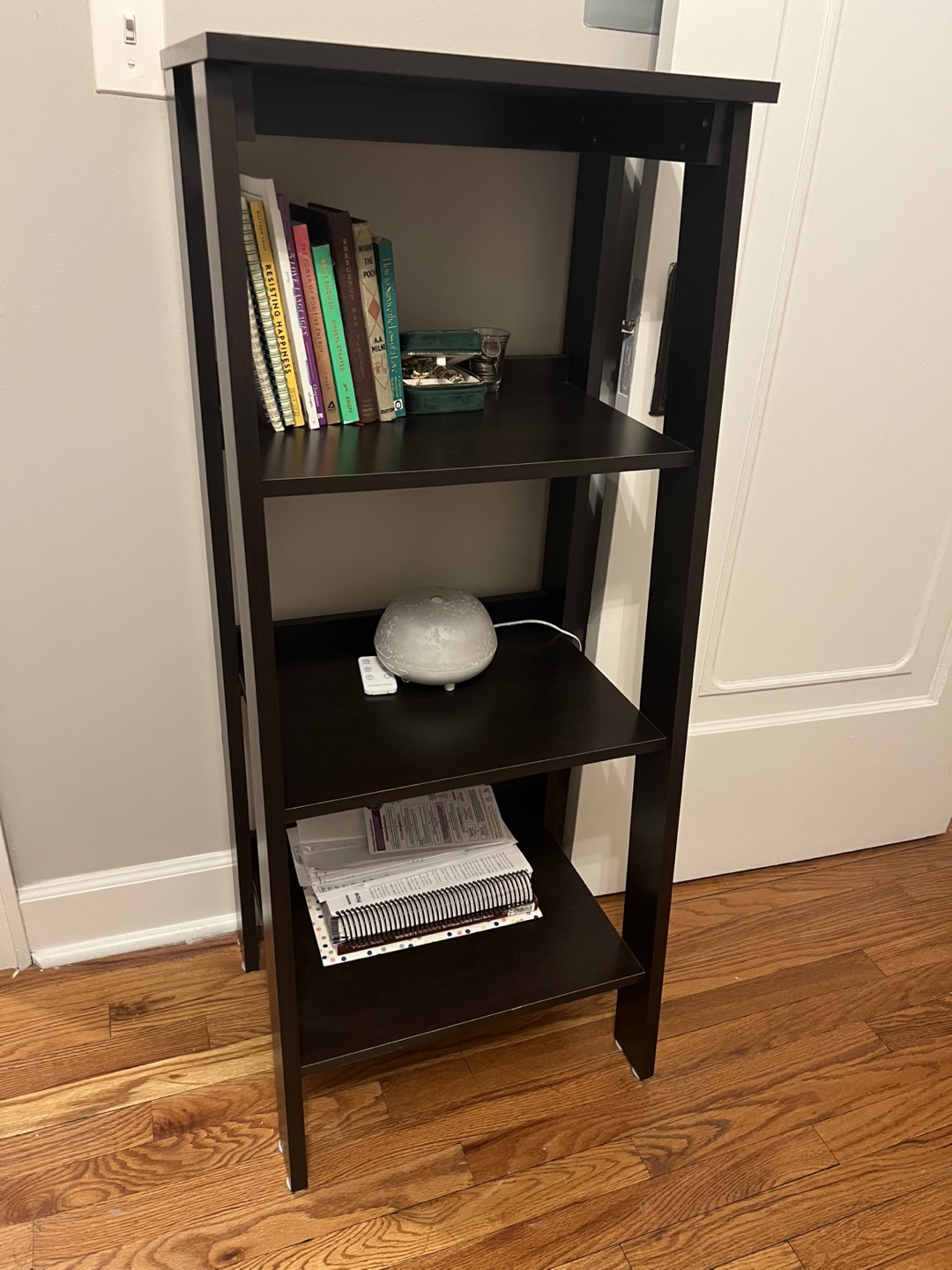 4-Tier Dark Brown Bookshelf - photo 3