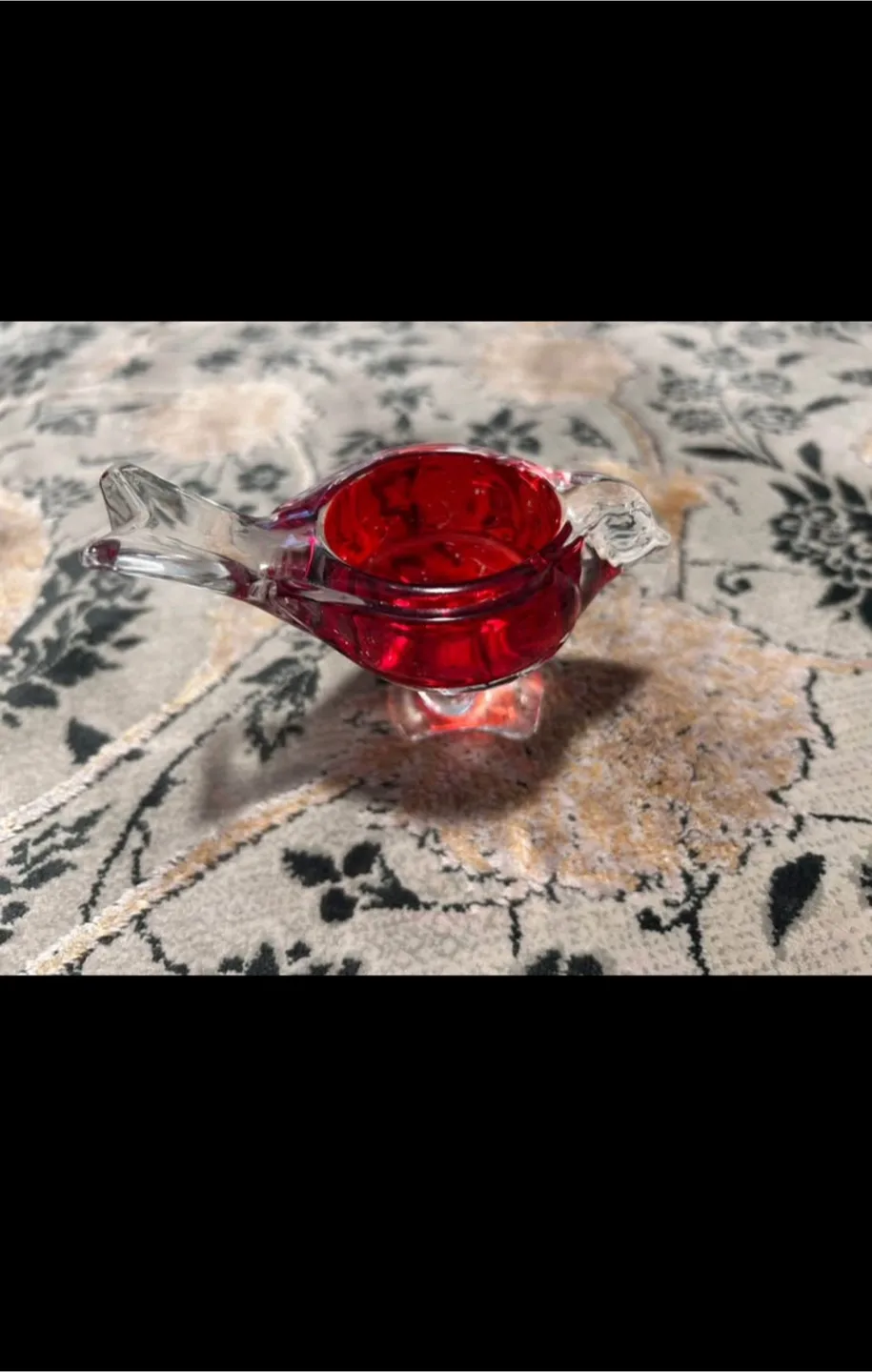 Bird Shaped Glass Candle Holder thumbnail