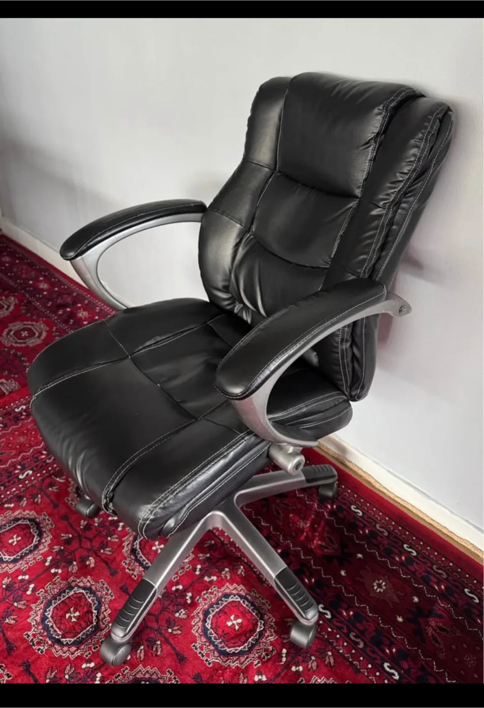 Black Leather Office Chair thumbnail