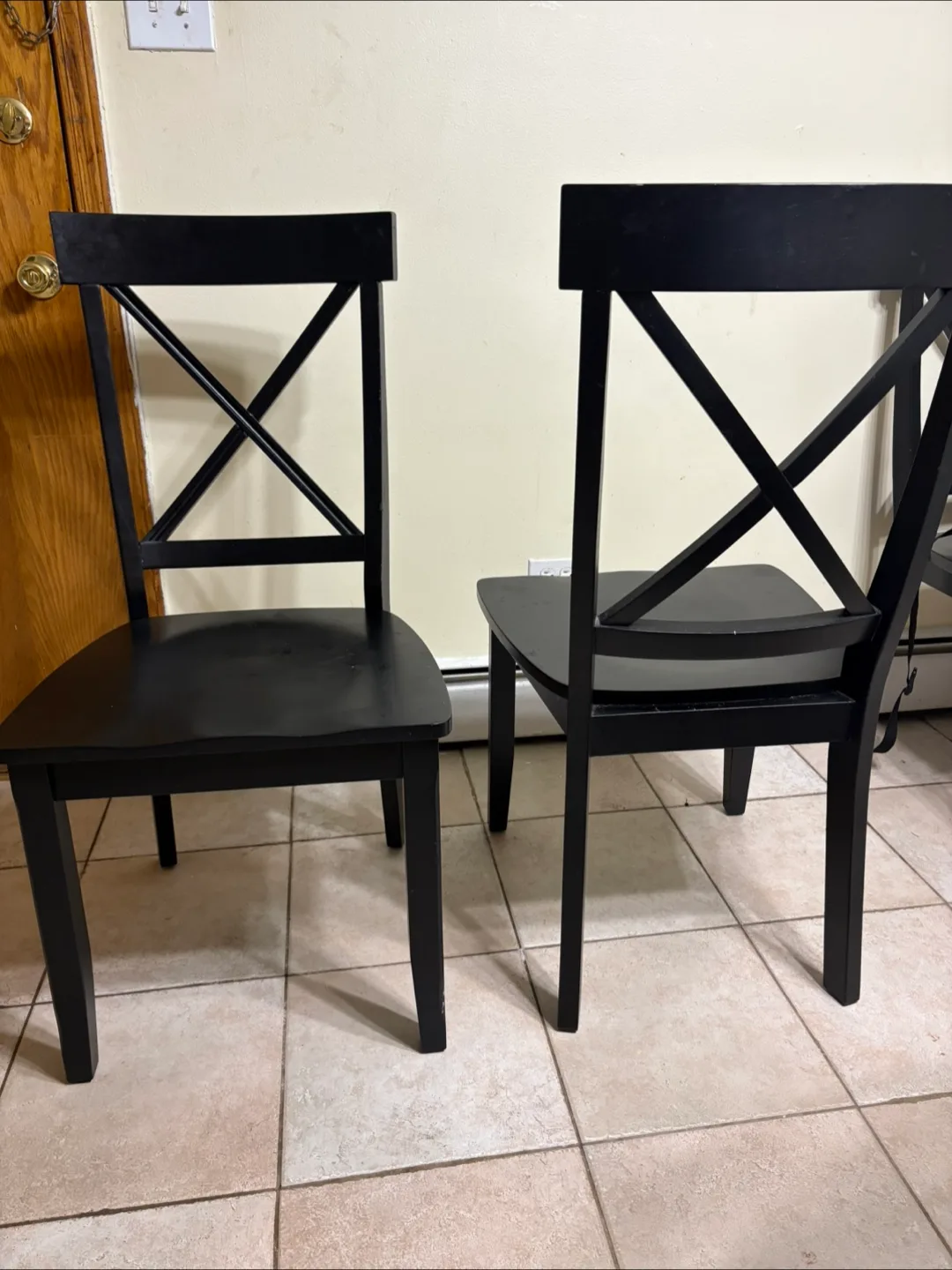 Black Wooden Dining Chairs (Set of 4) thumbnail
