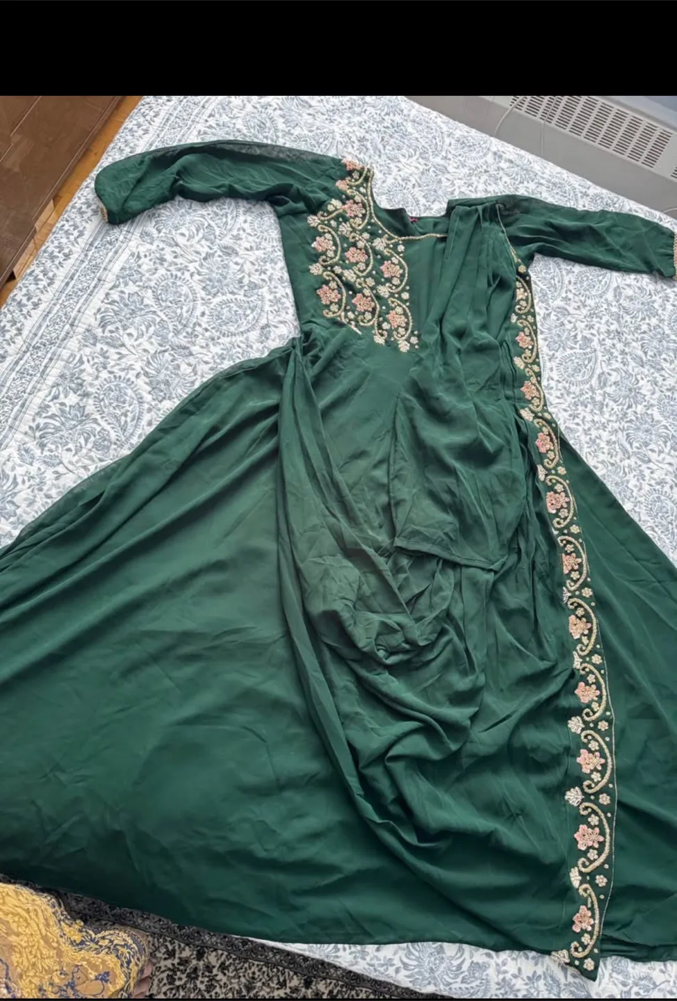 Green Embroidered Dress thumbnail