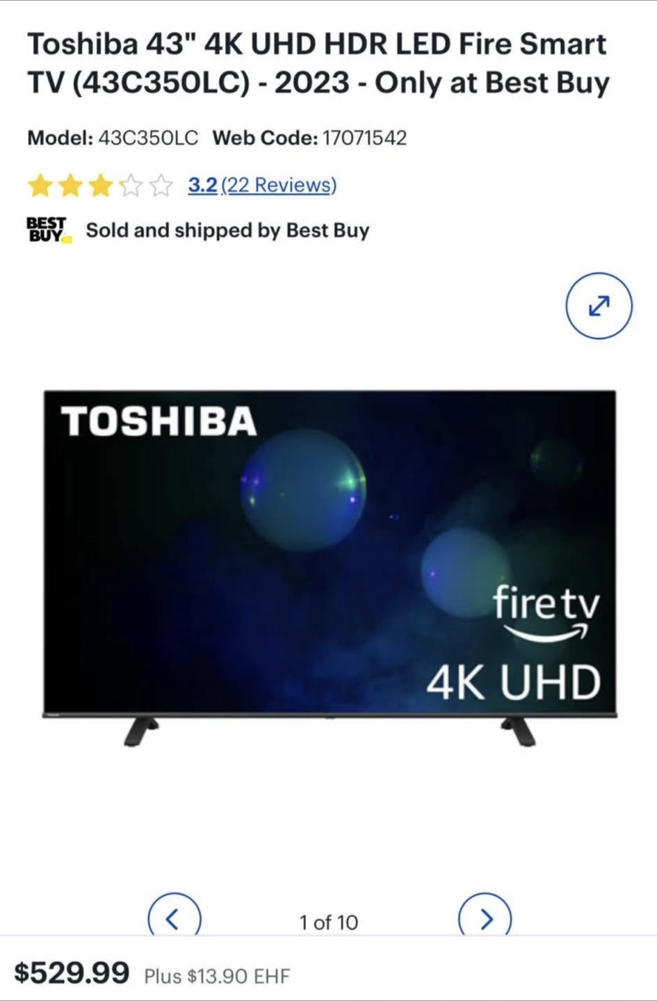 Toshiba 43” 4K UHD Fire Smart TV (2023) - photo 2