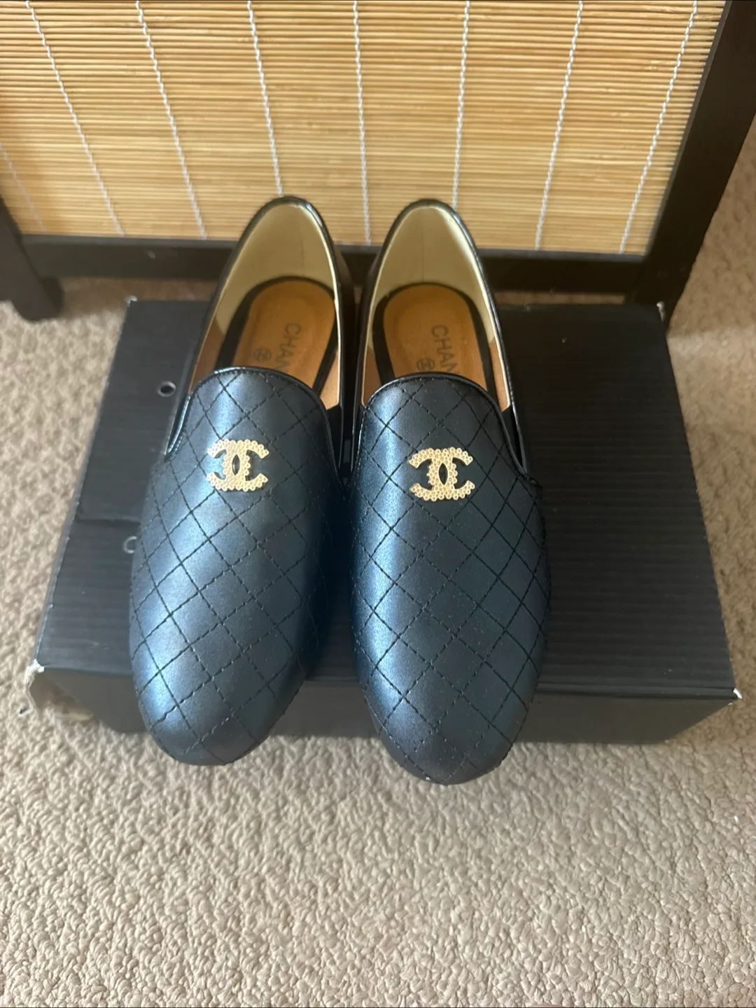 Chanel Black Leather Loafers image indicator(5)