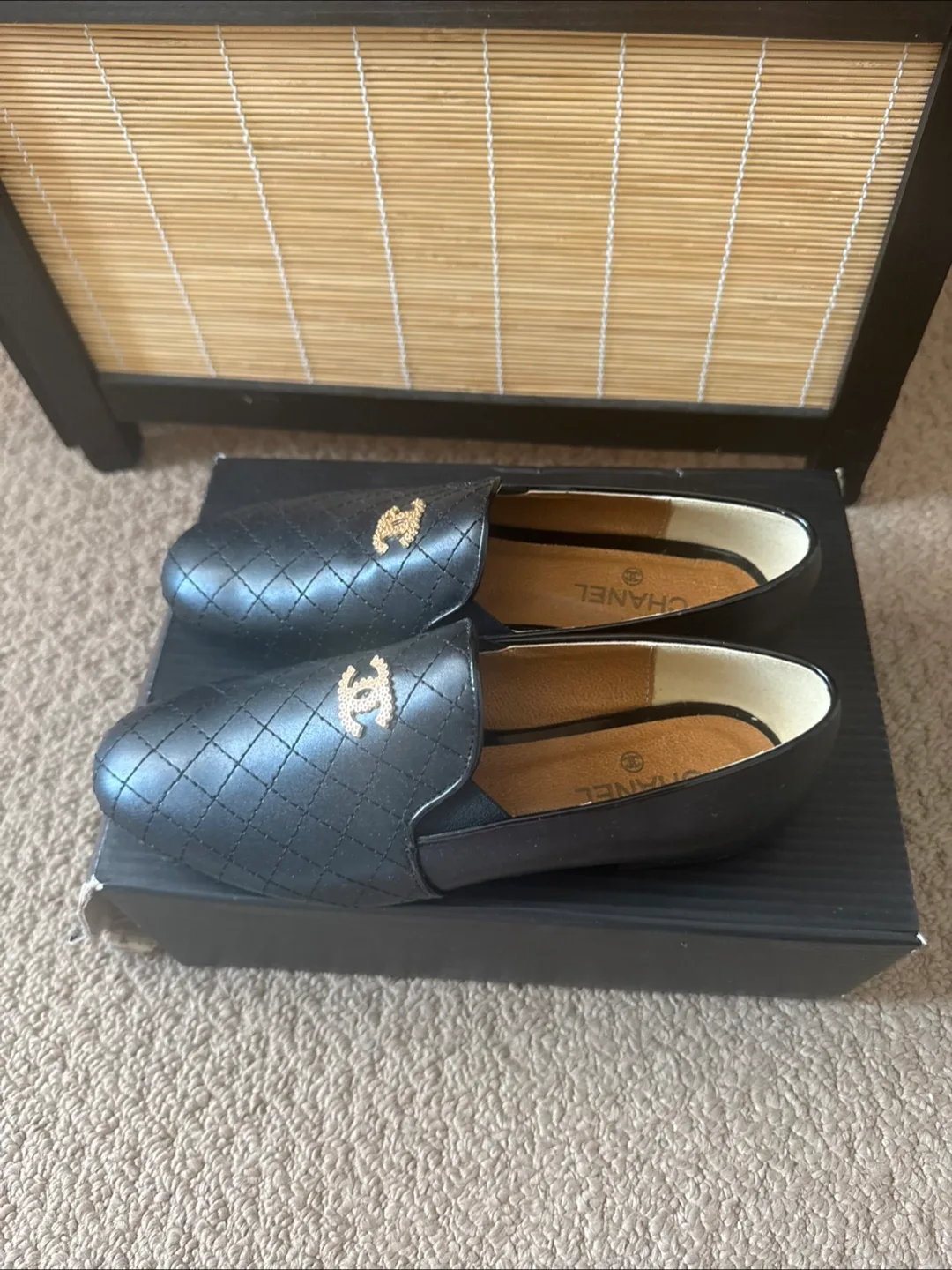 Chanel Black Leather Loafers image indicator(4)