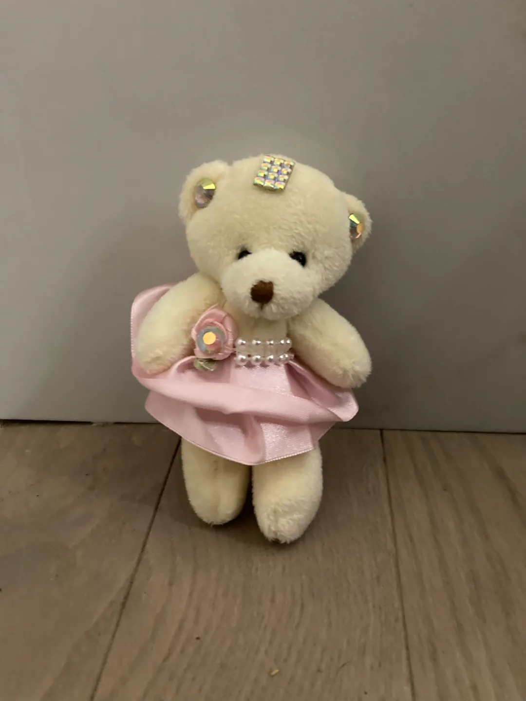 🇨🇦🍁Cute mini Teddy Bear with Pink Dress thumbnail