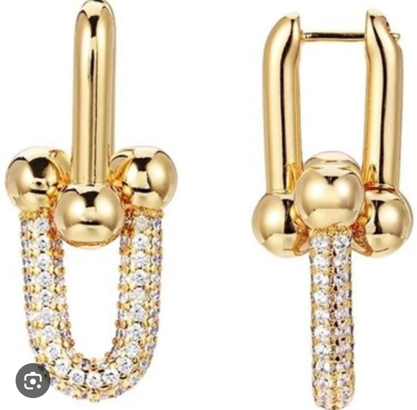 Gold U-Link Earrings thumbnail