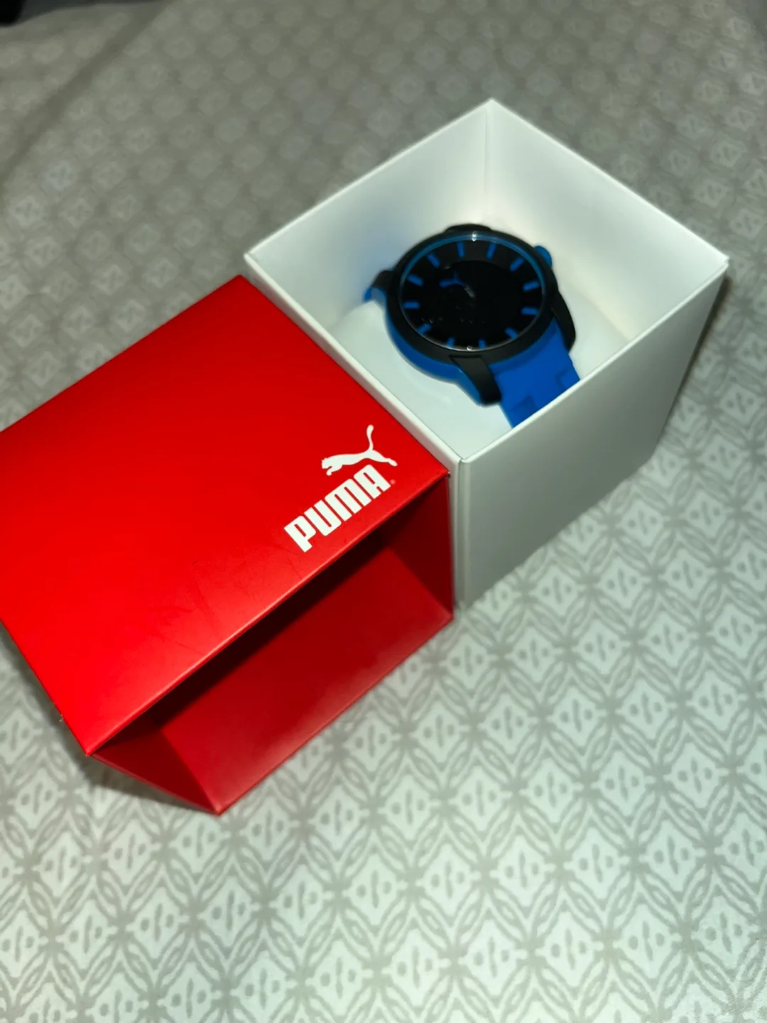 Puma Blue & Black Watch with Box image indicator(3)