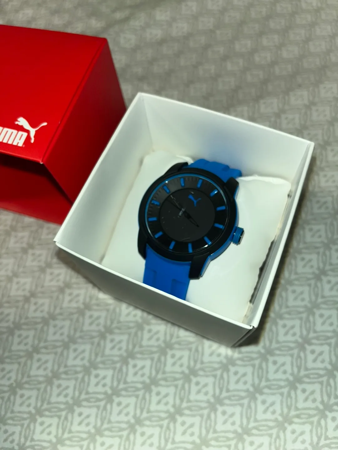 Puma Blue & Black Watch with Box image indicator(5)