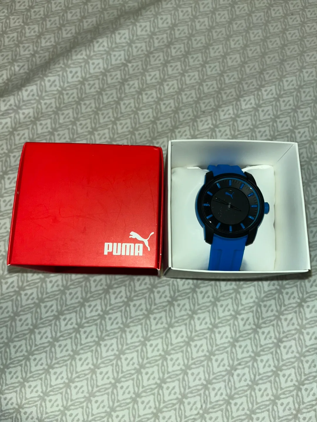 Puma Blue & Black Watch with Box image indicator(2)