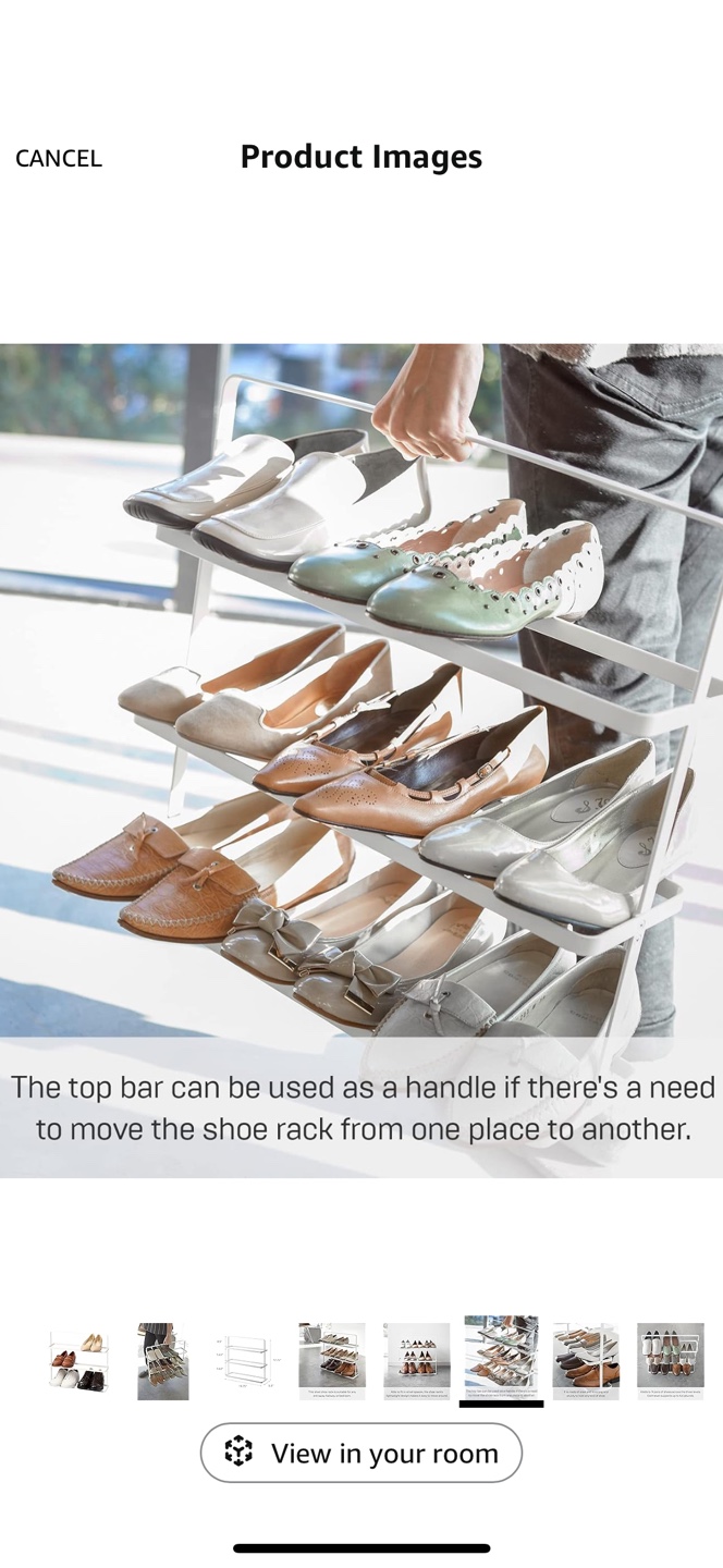 Yamazaki Home 3-Tier Shoe Rack - White - photo 5