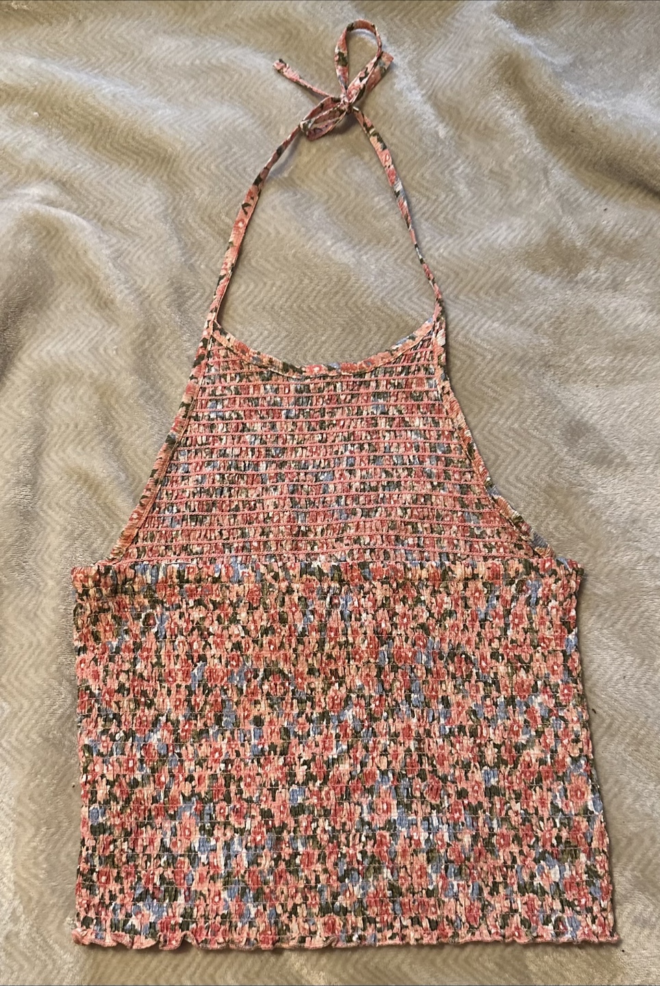 Floral Smocked Halter Top - photo 2