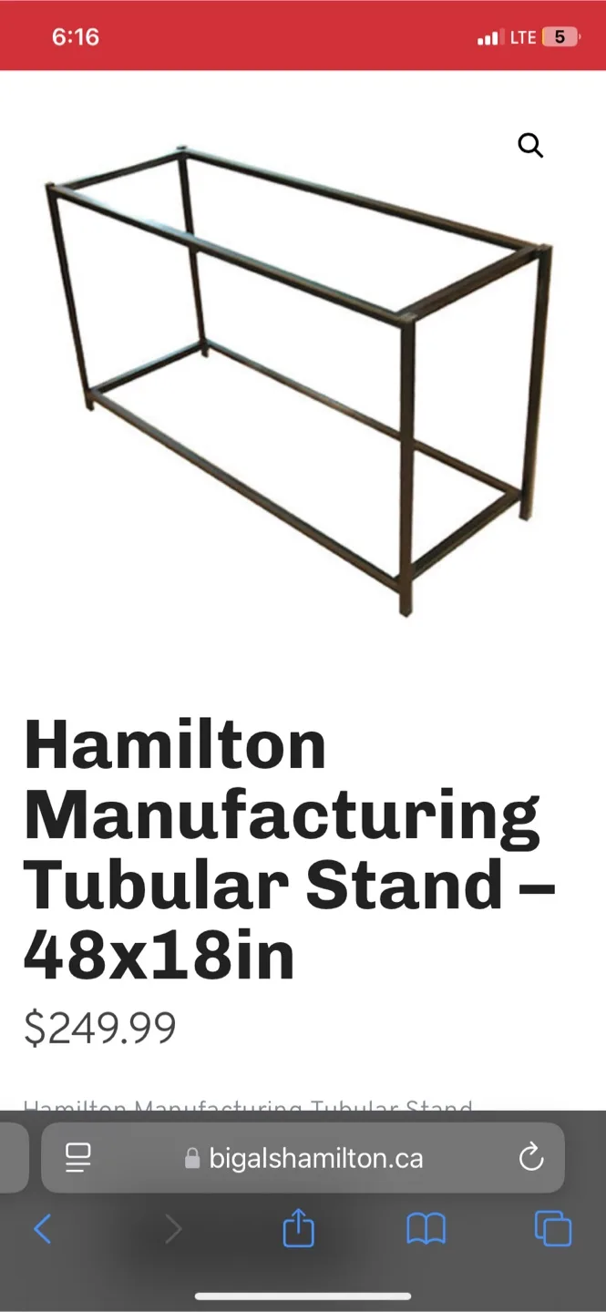 Aquarium Tubular Stand - 48x18in image indicator(2)
