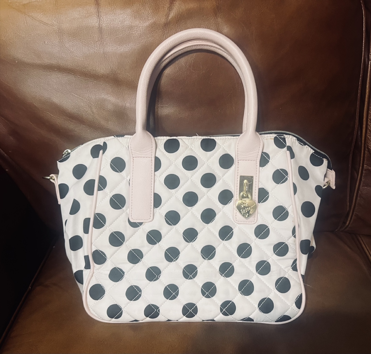 Betsey Johnson Black and White Purse