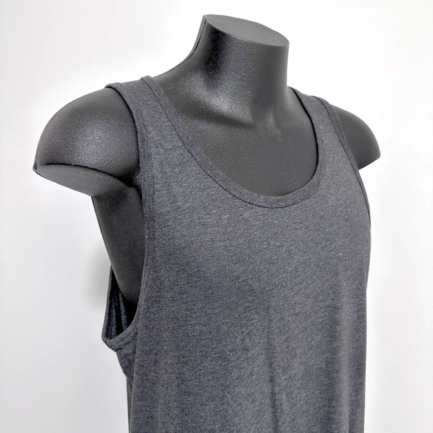 Men’s charcoal grey summer tank thumbnail