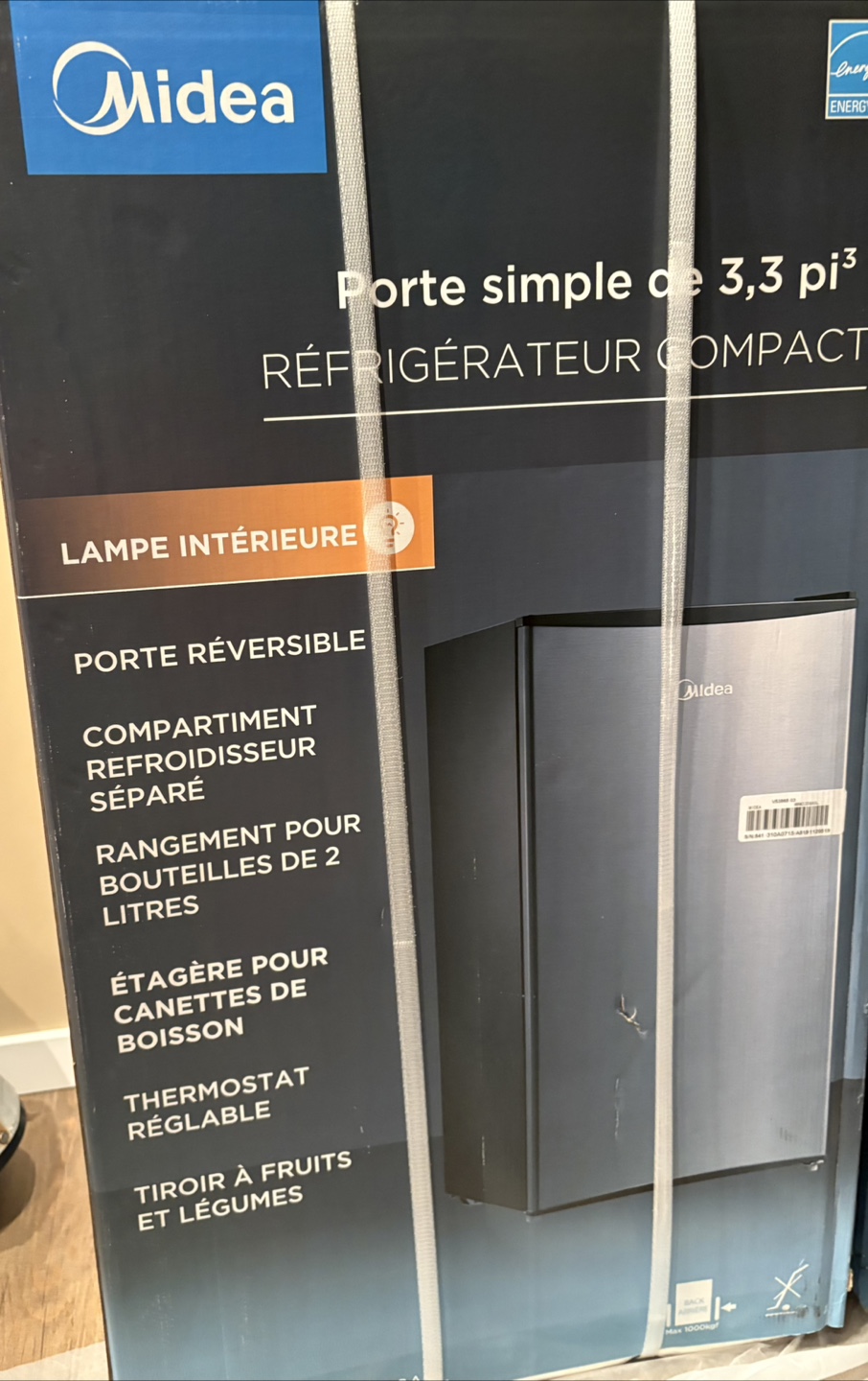 Midea 3.3 cu.ft. Compact Refrigerator - New in Box!