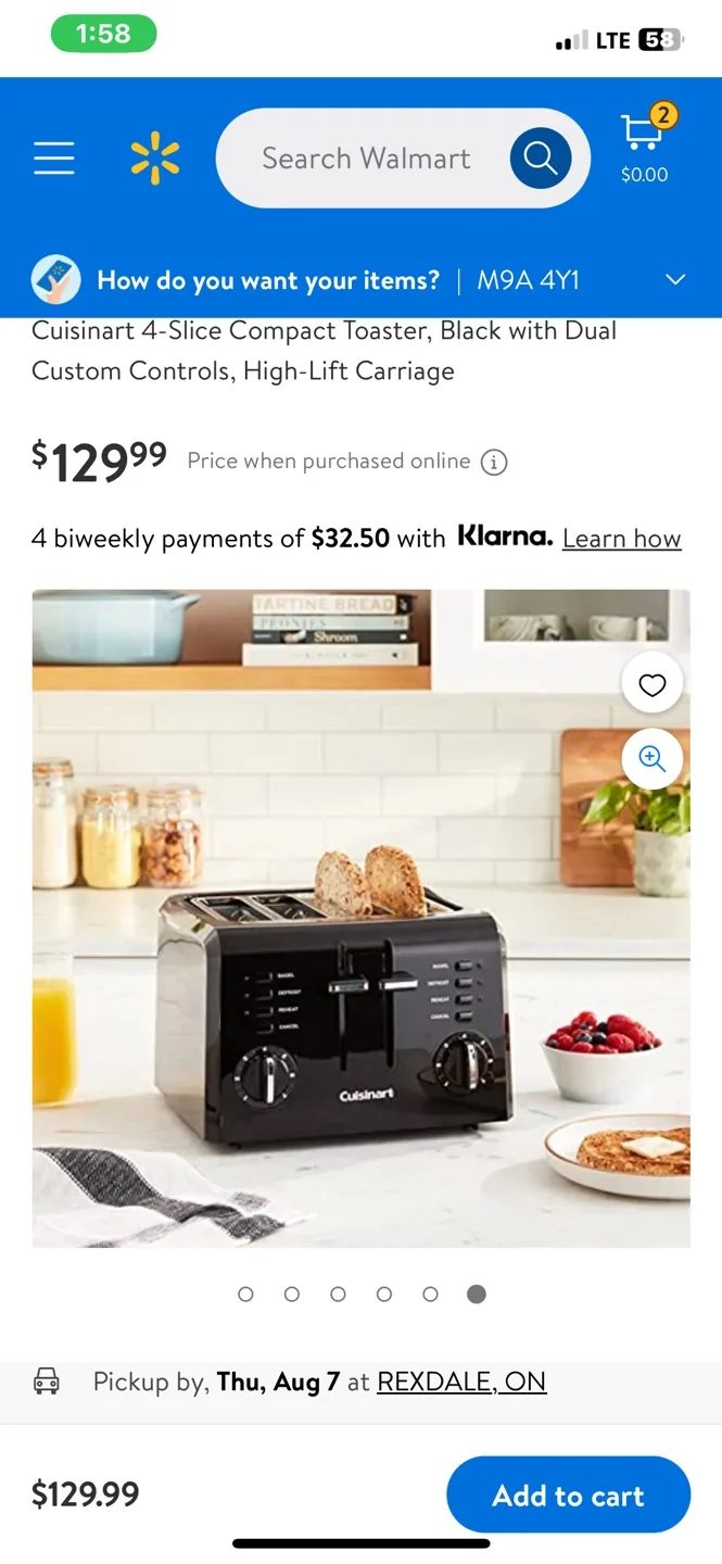 Cuisinart 4-Slice Toaster - Black thumbnail