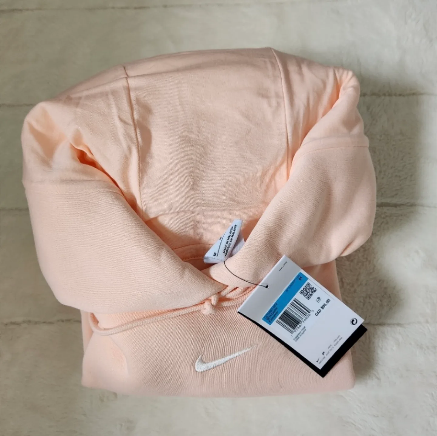 New Nike Fleece Pullover Hoodie - Size M thumbnail