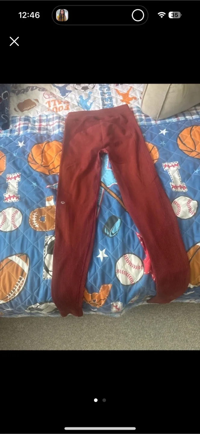 Lululemon Align Leggings, Burgundy thumbnail