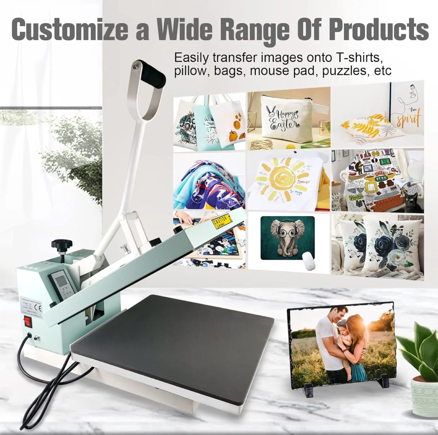 BetterSub 15"x15" Heat Press Machine - Teal image indicator(6)