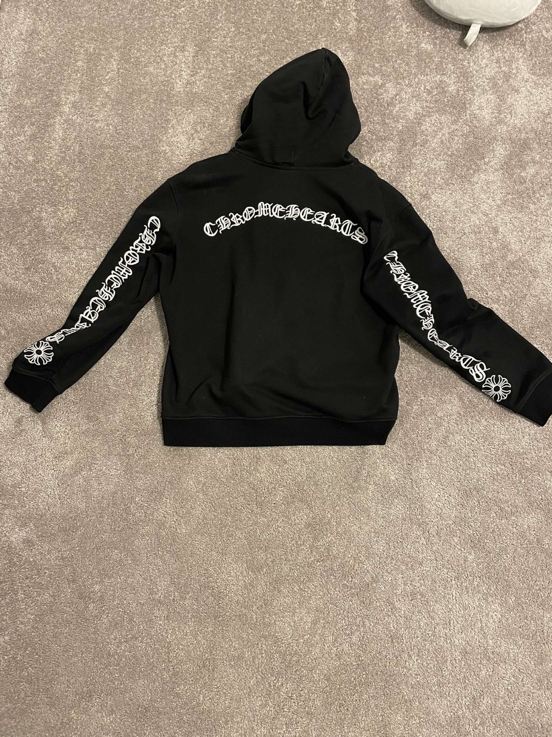 Chrome Hearts Black Zip-Up Hoodie - photo 2