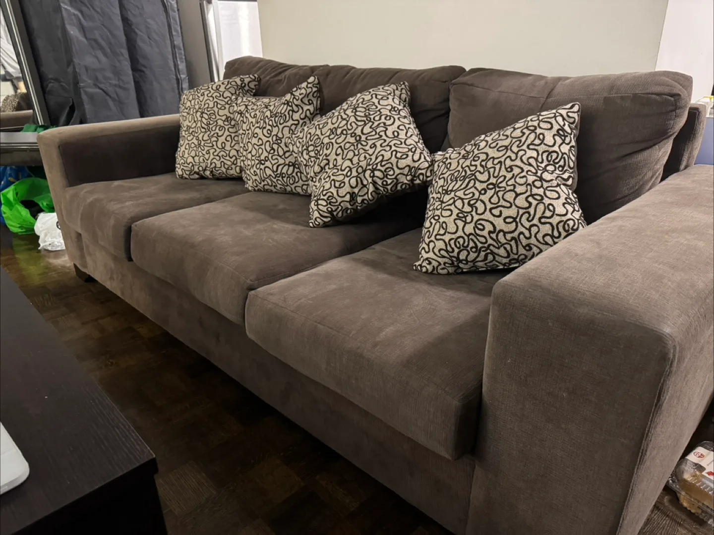Brown Sofa - 211cm x 92cm thumbnail
