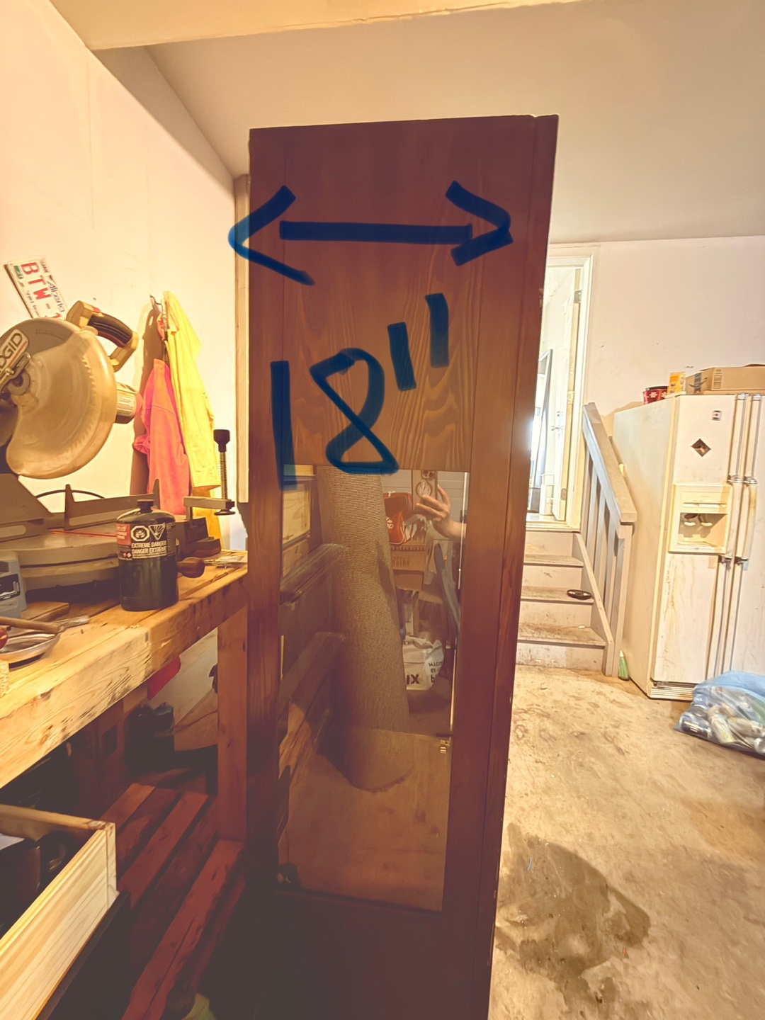 Brown Wooden Wine Cabinet - photo 3