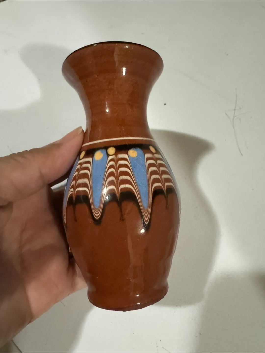 🇨🇦🍁Vintage Brown Decorative Vase thumbnail