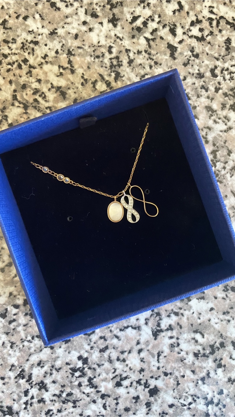 Swarovski Rose Gold infinity Necklace