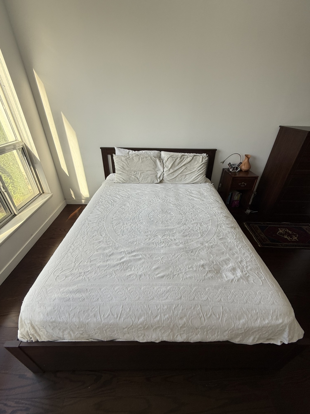 IKEA Songesand Queen Size Bed Frame with Four Storage Boxes - photo 3