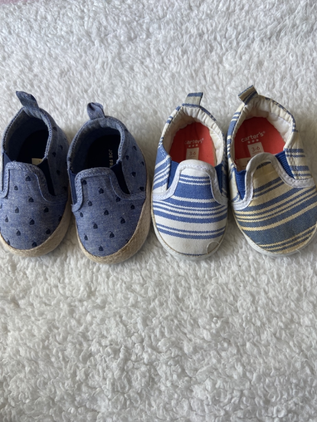 Carter's & Joe Fresh Baby Shoes - Size 3-6 Months