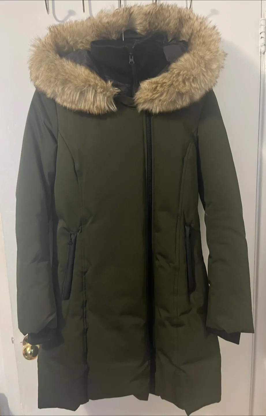 Women’s Down-Filled Winter Coat — Size Small thumbnail