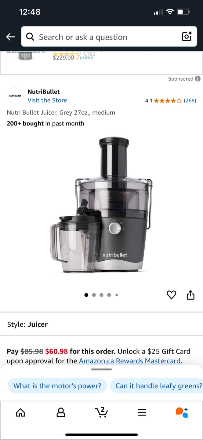 NutriBullet Juicer, Grey 27oz, Medium