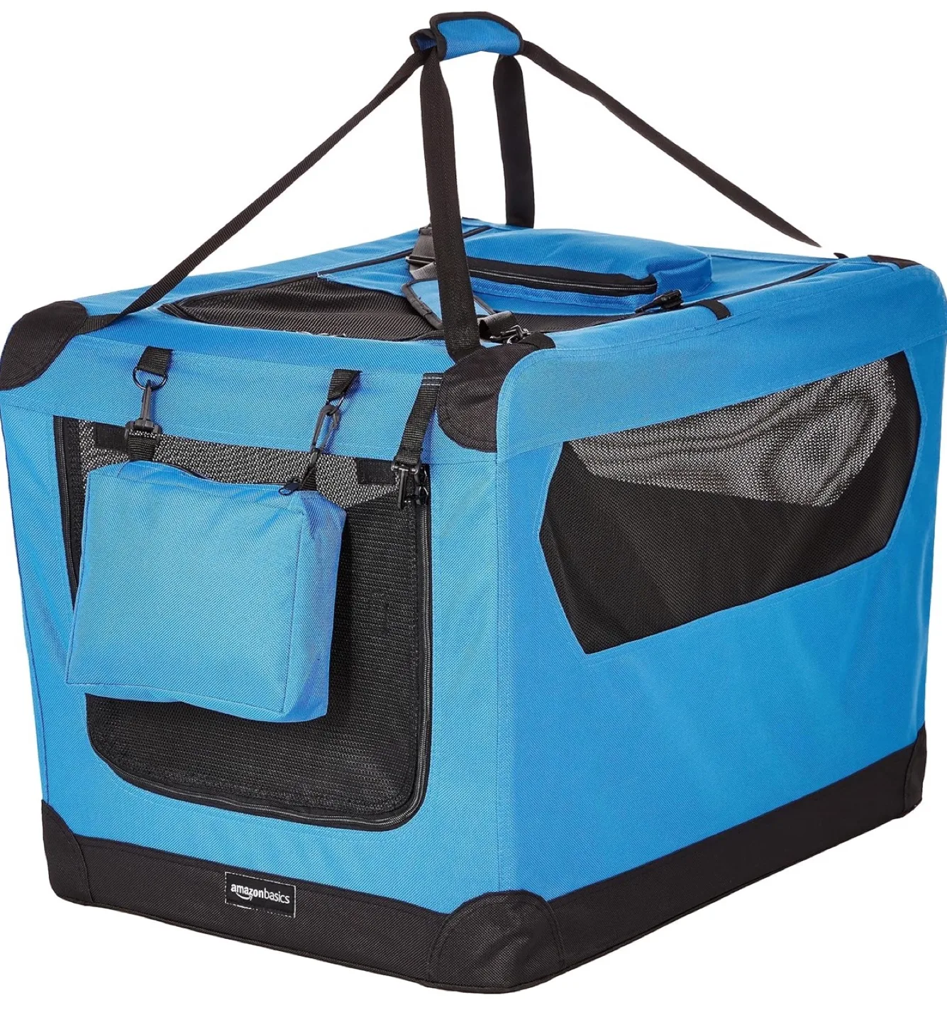 AmazonBasics Soft Pet Crate - Blue thumbnail