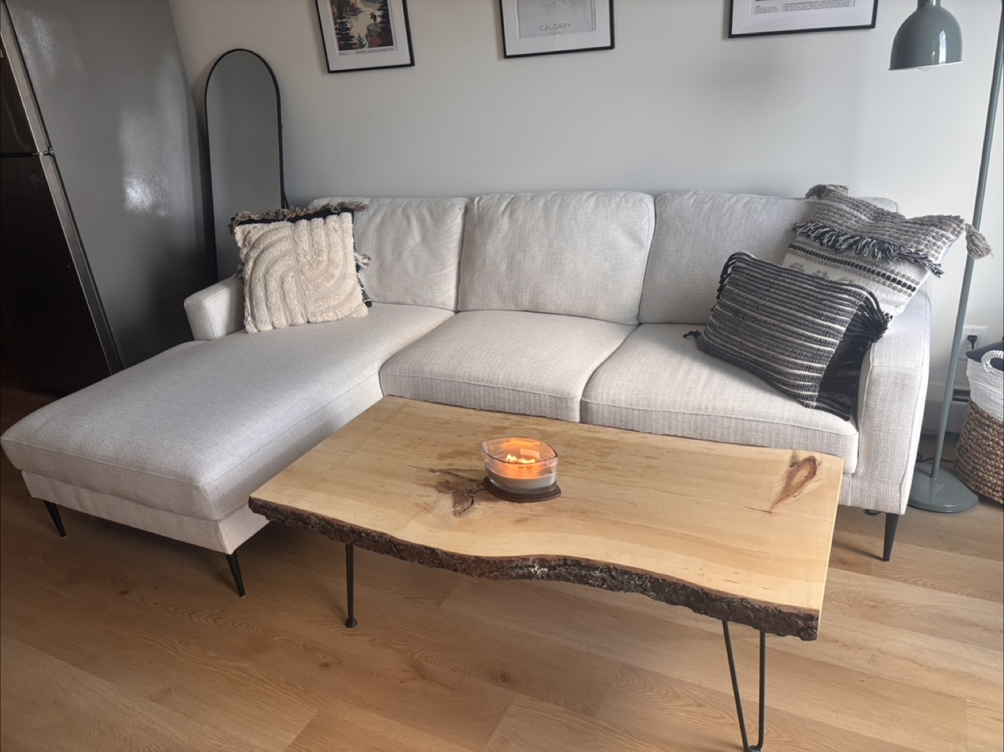 Teresa Contemporary Left-Facing Sectional Sofa