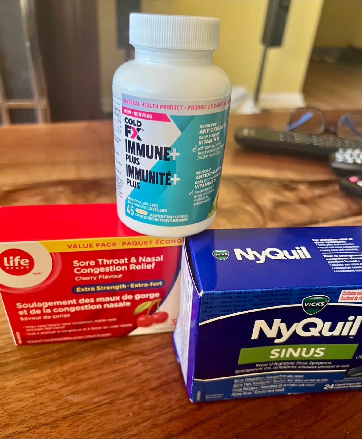 Cold-FX Immune+ NyQuil n Sore Throat drops thumbnail