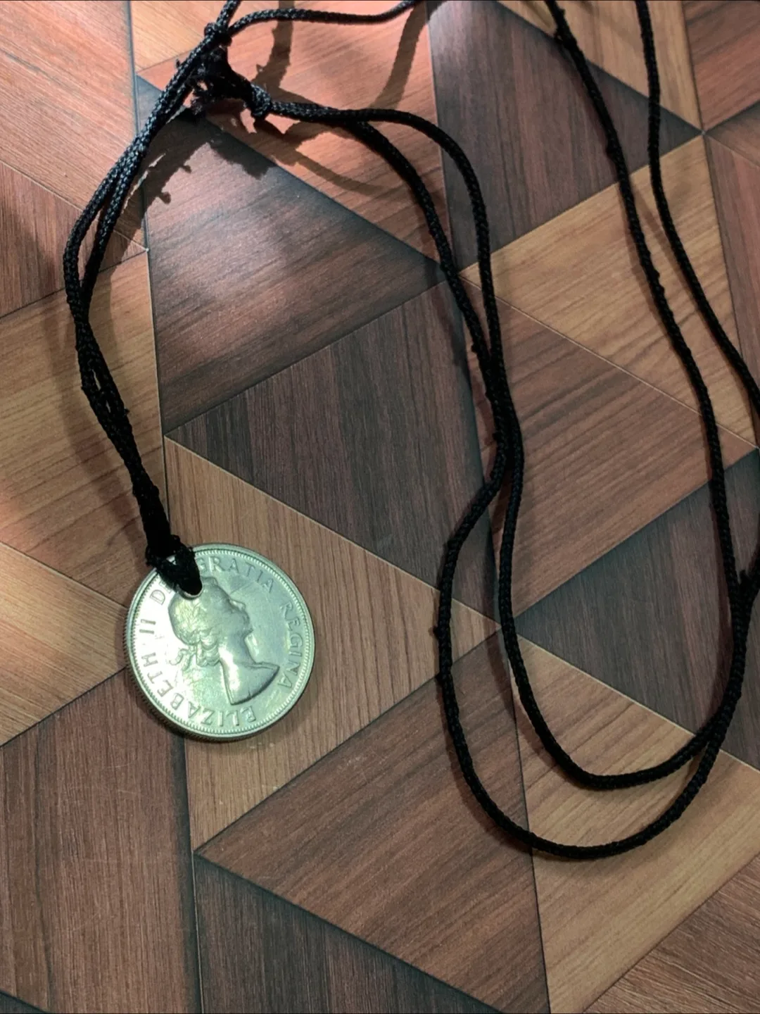 Coin Pendant Necklace Silver 1960 50Cents thumbnail