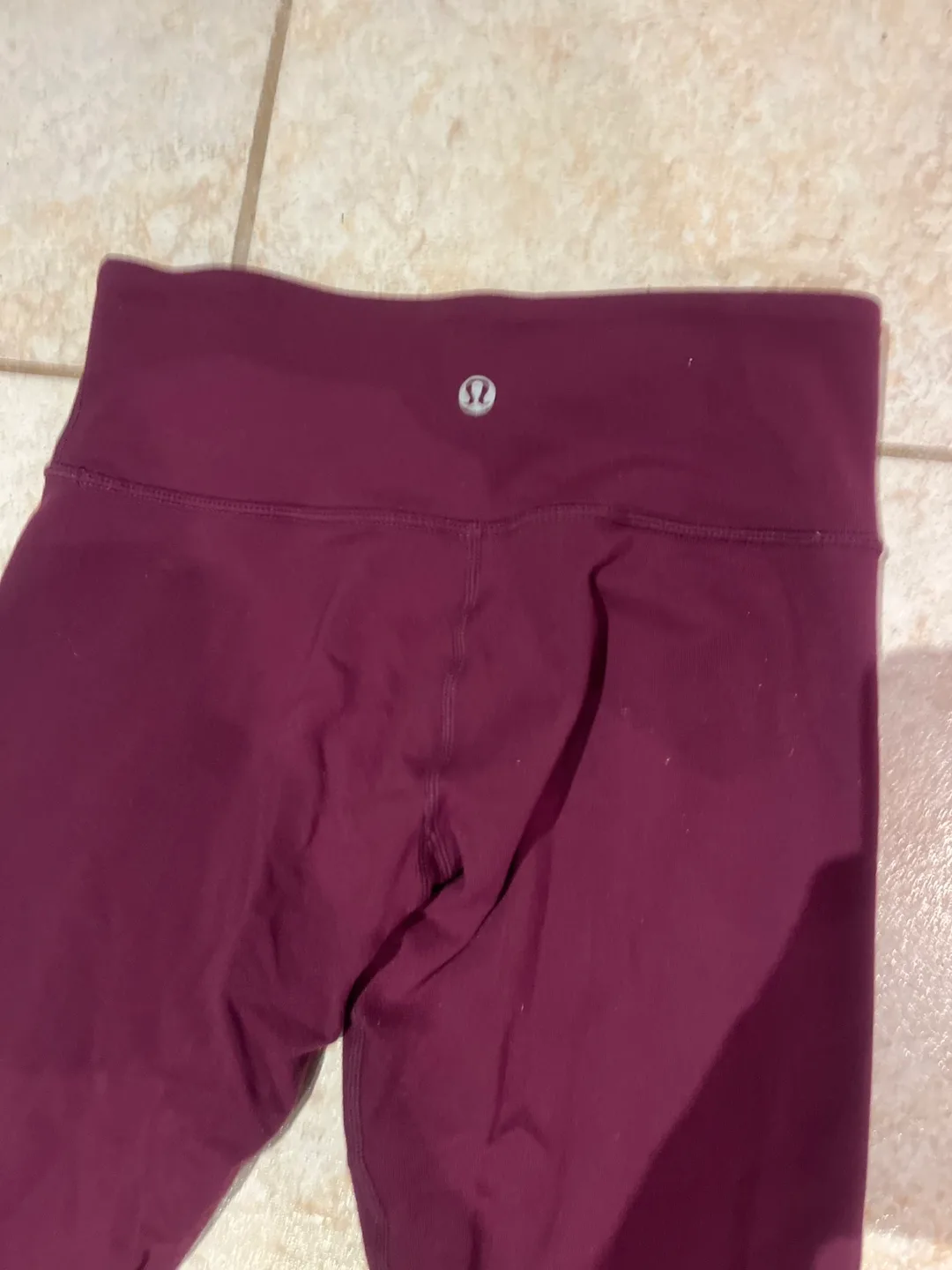 Lululemon Burgundy Leggings image indicator(2)