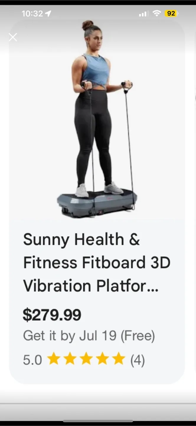 Sunny Health & Fitness Fitboard 3D Vibration Platform thumbnail