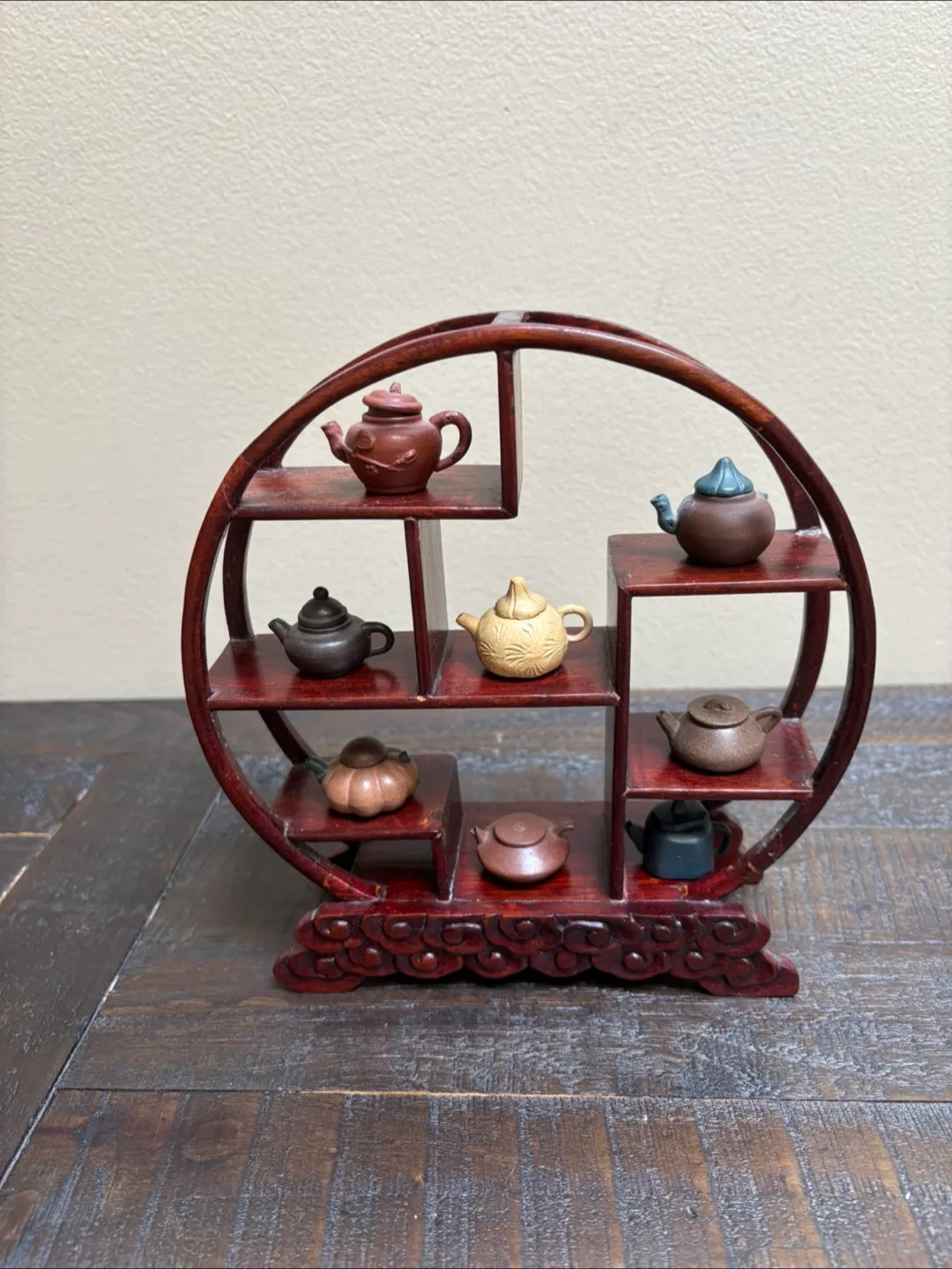 🇨🇦Miniature Teapot Collection with Display Stand thumbnail