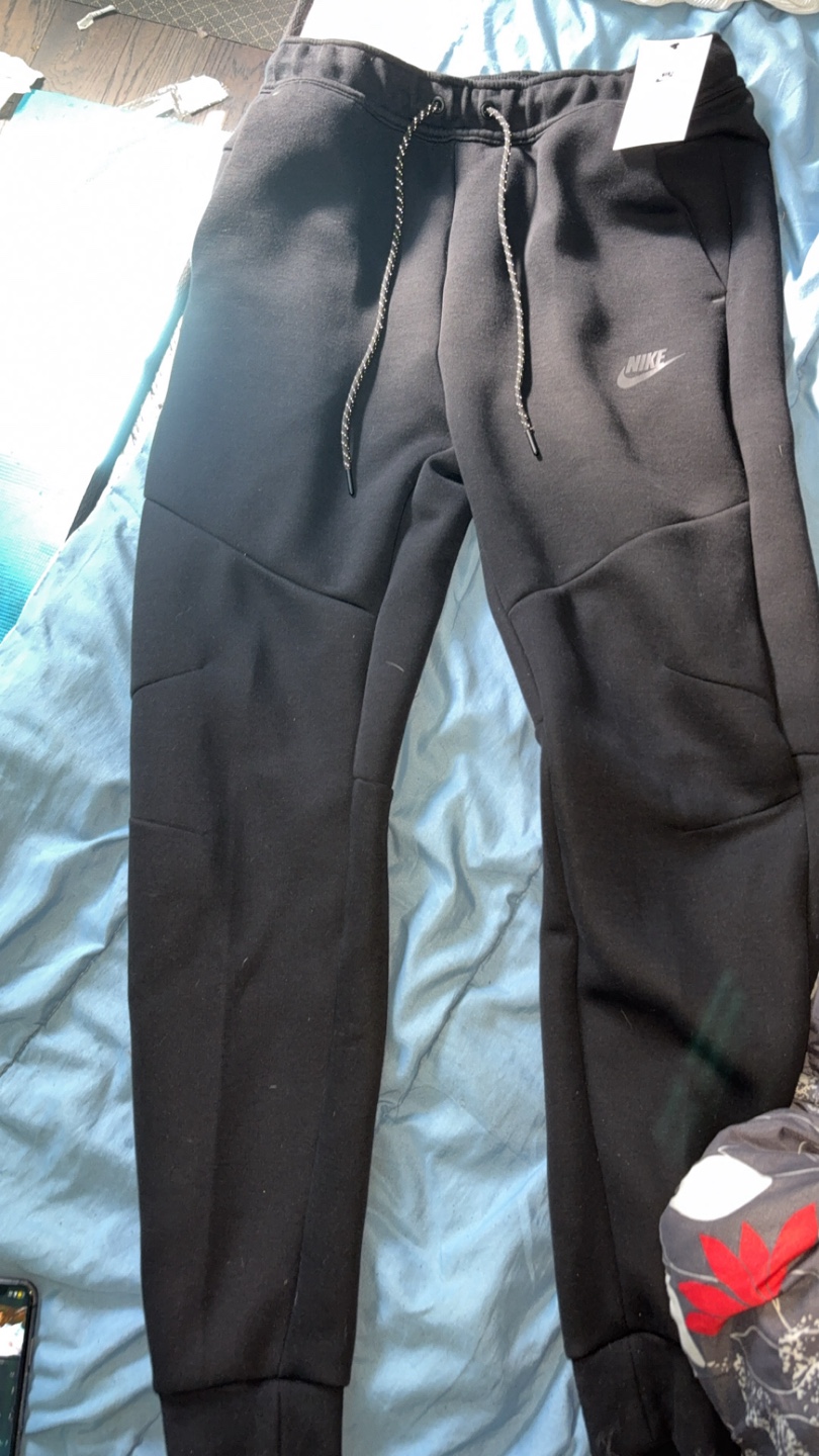 Nike Tech Fleece Black Pants - Size M