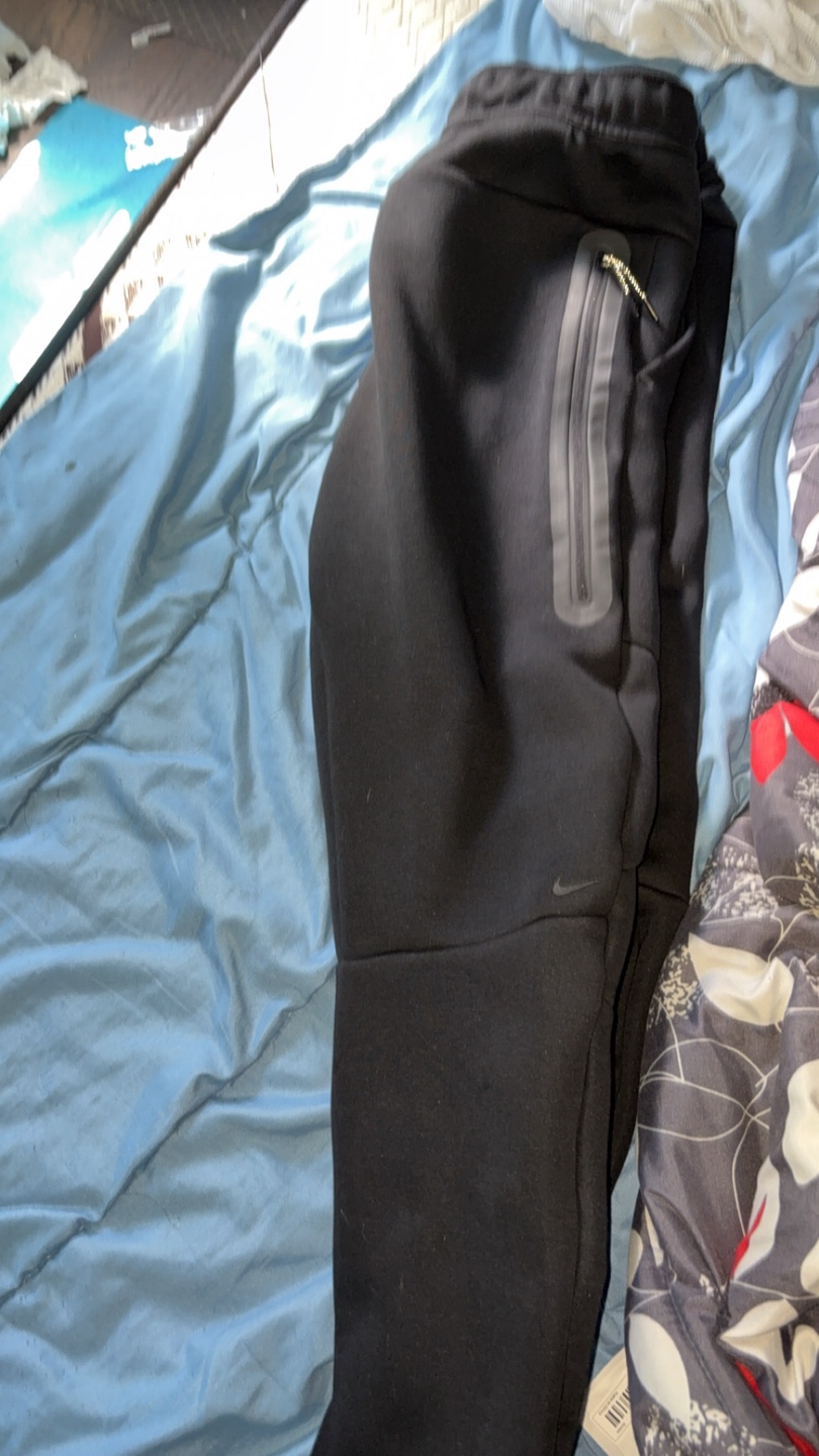 Nike Tech Fleece Black Pants - Size M - photo 3
