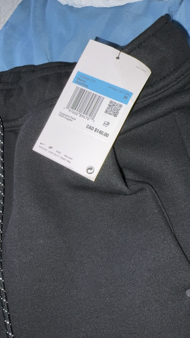Nike Tech Fleece Black Pants - Size M - photo 4