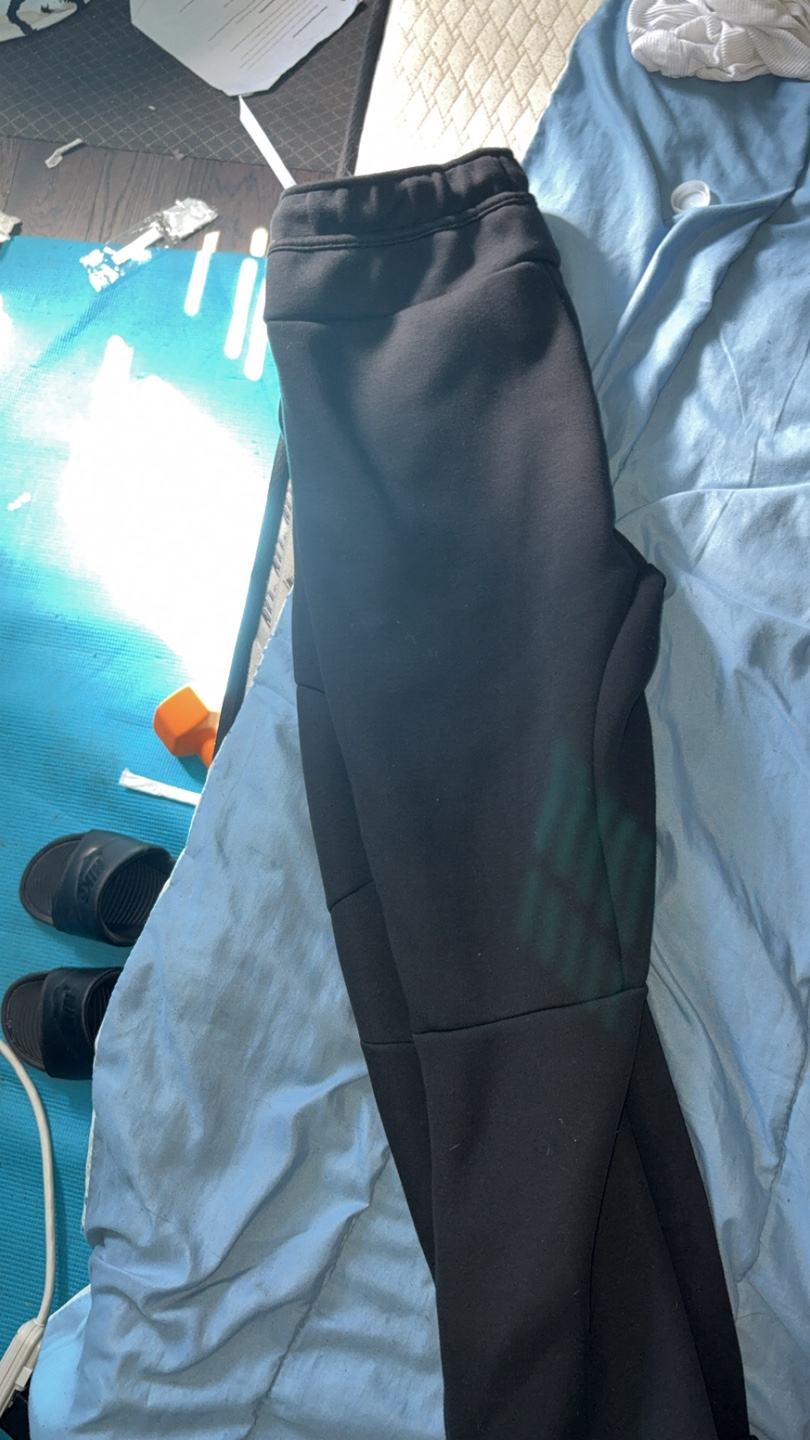 Nike Tech Fleece Black Pants - Size M - photo 2