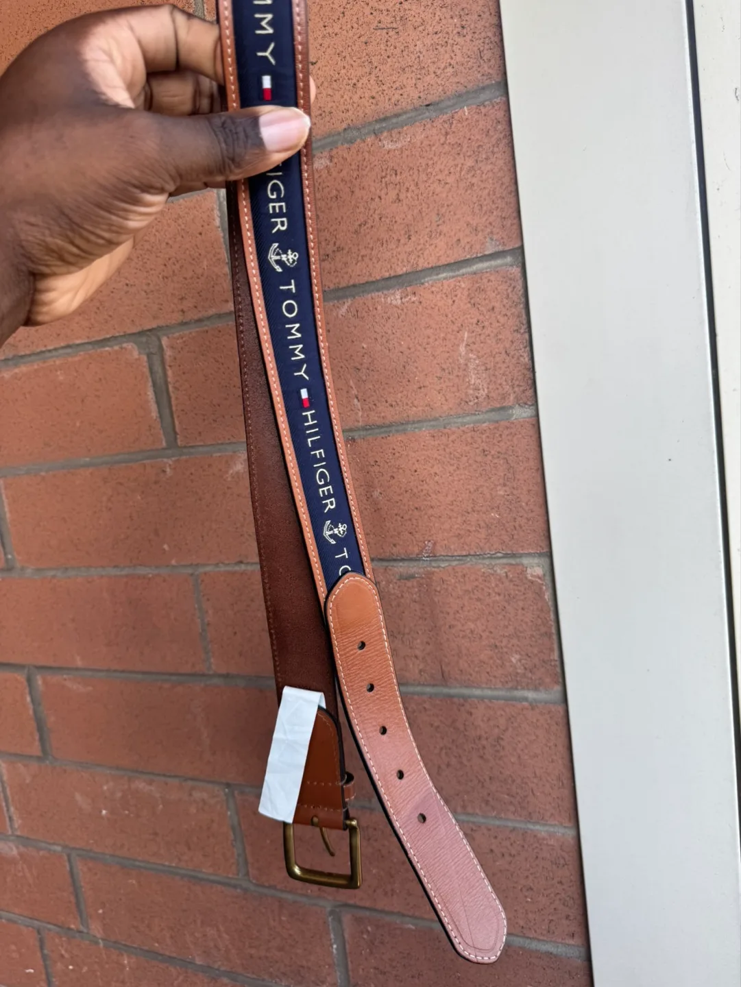 Tommy Hilfiger Brown Leather Belt image indicator(2)